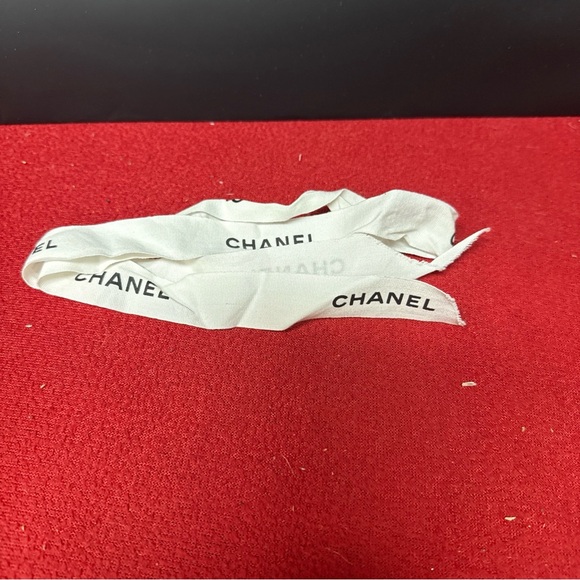 Chanel Empty Paper Black Shopping Bag Rope Handles 17.75X19.75x8” W/White Ribbon - Picture 5 of 8